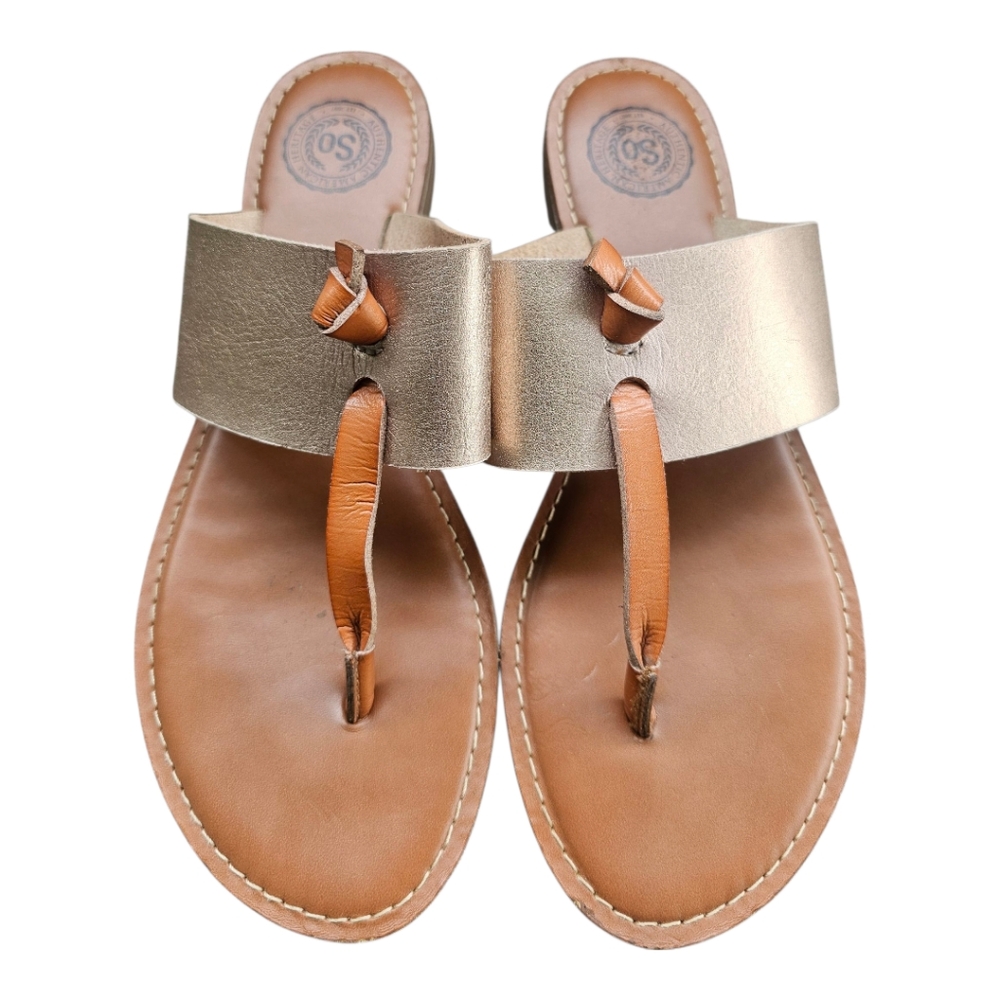 Authentic American Heritage SO: Strappy Vegan Leather Thong Sandals ❤️